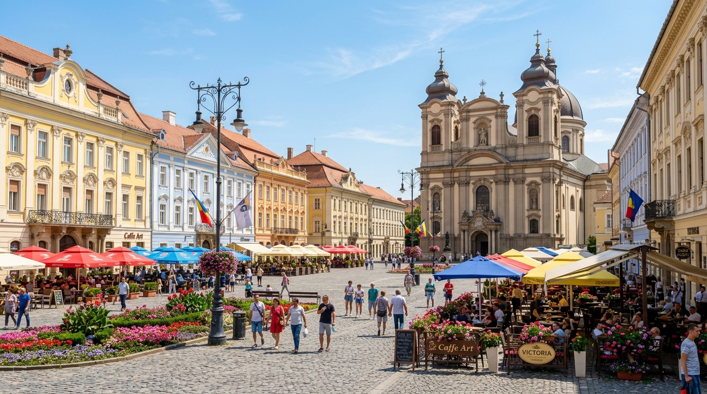 Temišvar za dve noći: barokni trgovi, šetnja uz Begej i kultura na 2,5 h vožnje